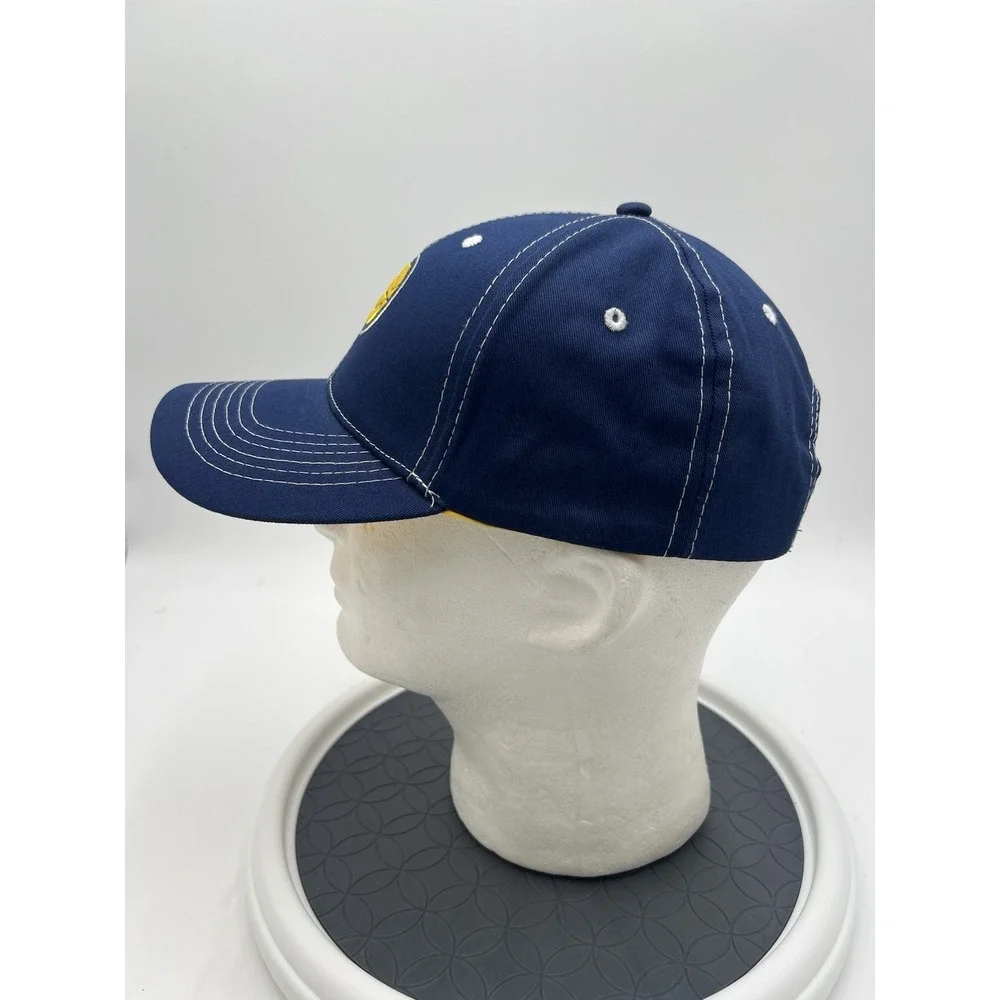 Indiana Pacers Snapback Hat Blue Yellow Contrast‎ Stitch Adjustable NBA Cap